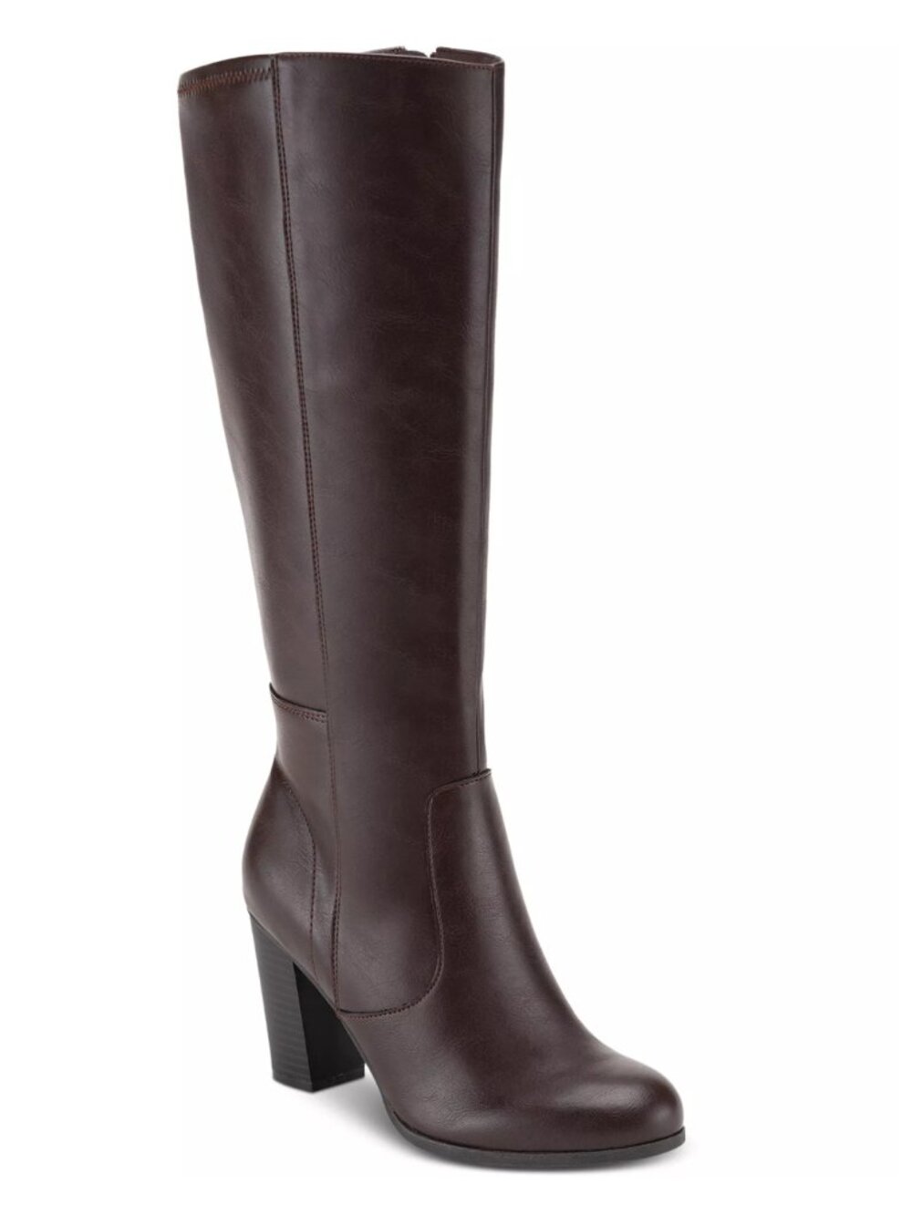 Style & Co Addyy Extra Wide Calf Knee High Boots Chocolate Size 12W NWT